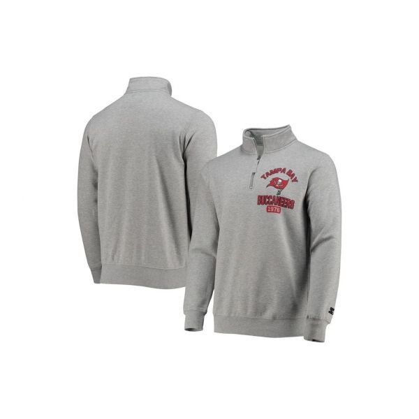 Men's Starter Red Atlanta Falcons Heisman Quarter-Zip Jacket