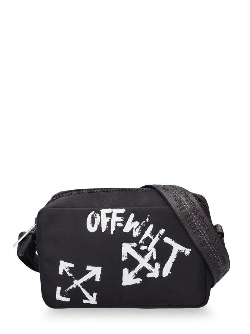 BLACK OFF-WHITE BLOCK QUOTE BAG (OWNM019F22LEA003)