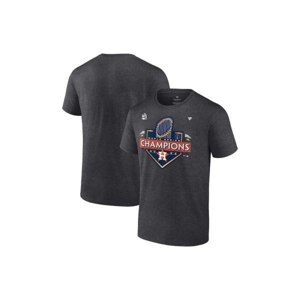 Houston Astros Fanatics Branded 2022 World Series Champions Locker Room T- Shirt - Heather Charcoal
