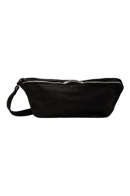 Black zip sales bag