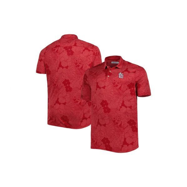 Men's Tommy Bahama Red St. Louis Cardinals Big & Tall Miramar Blooms Polo