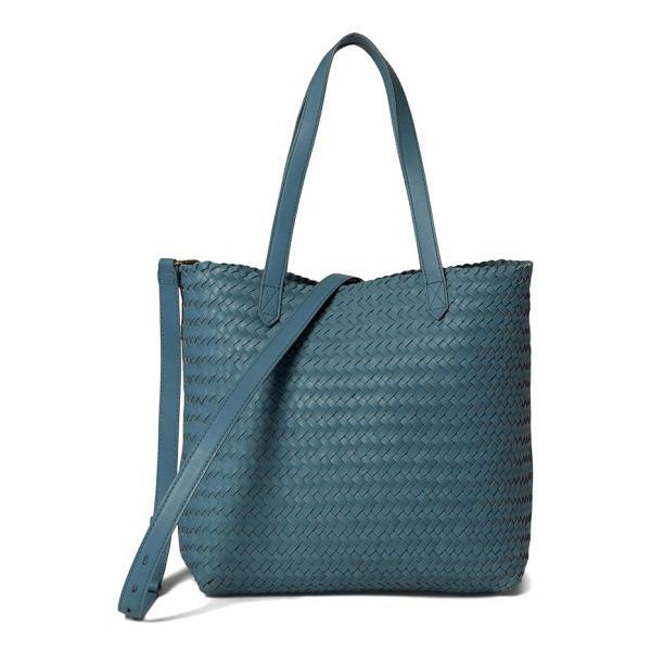 The Medium Transport Tote: Woven Leather Edition