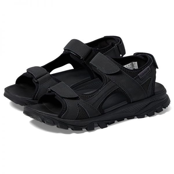 timberland black sandals