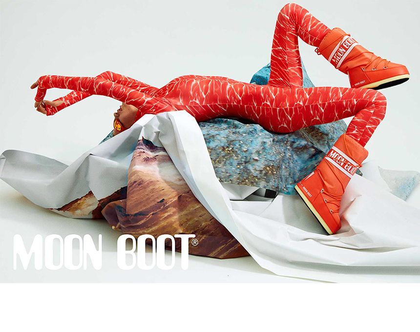 문부츠(Moon Boot) | 문부츠 MOON BOOT 여성 남성 아이콘 나일론 스노우 부츠 크림 | 트렌비