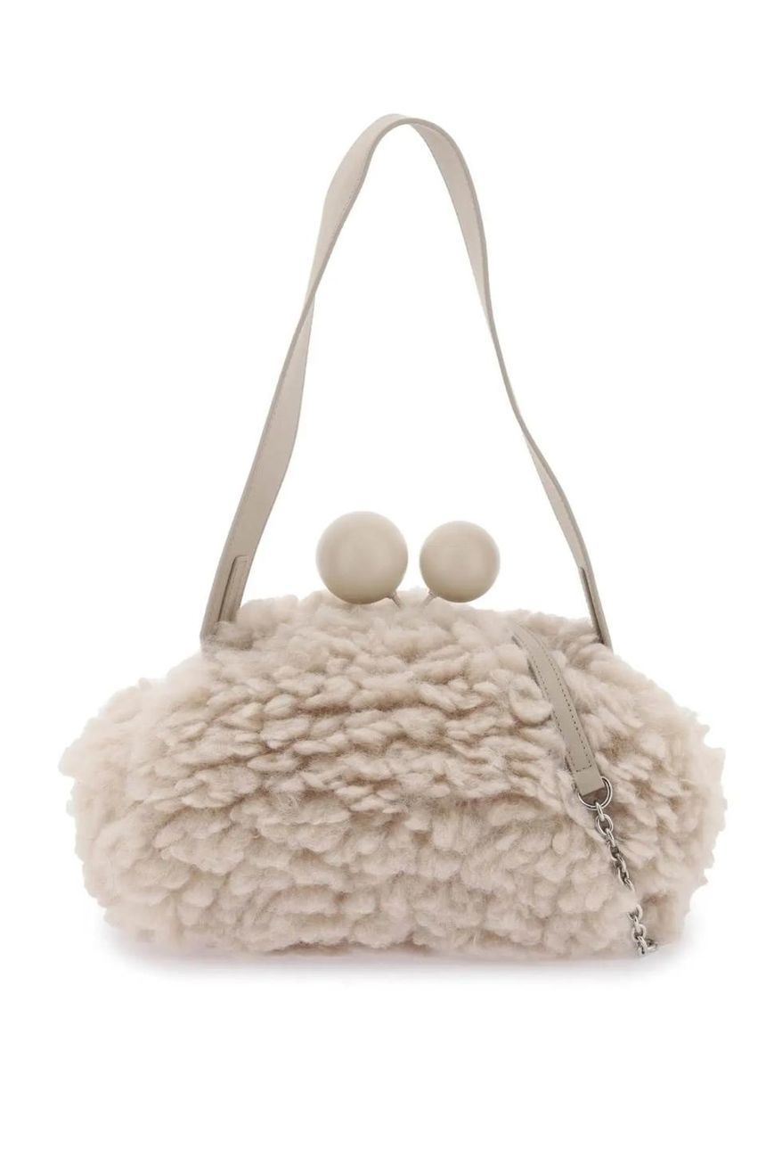 Max Mara Mink Fur Bag in Pink