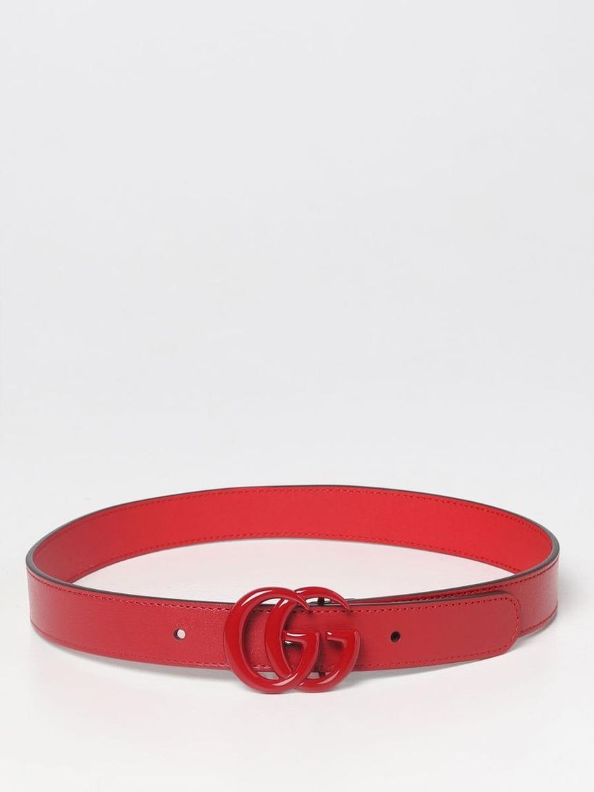 GUCCI: belt in micro grain leather - Blue  Gucci belt 43270718YXV online  at