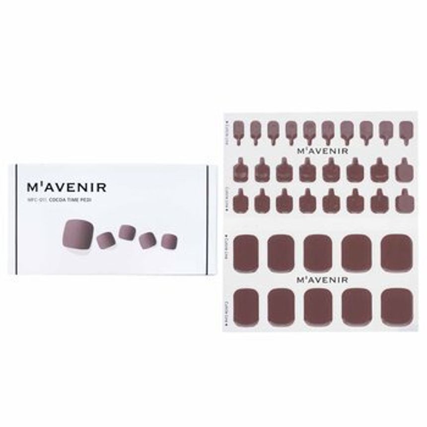 마베니르  네일 스티커 (브라운) - # 코코아 타임 페디 36pcs