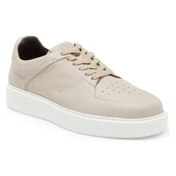 3868243 Bruno Magli Savio Suede Court Sneakers SAND