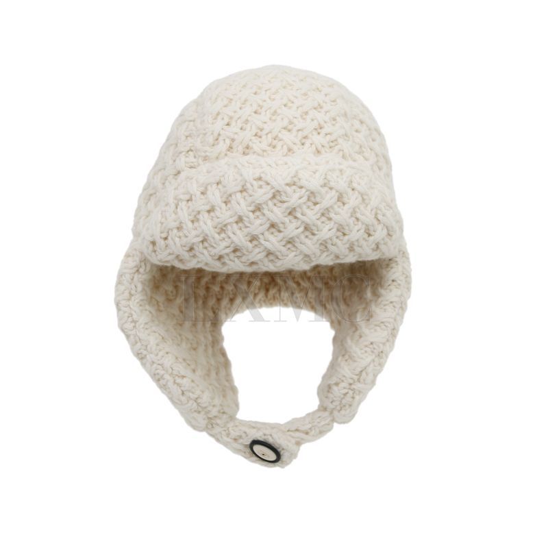 CHANEL Limited Cashmere Beanie Quilted Shearling Knit Hat