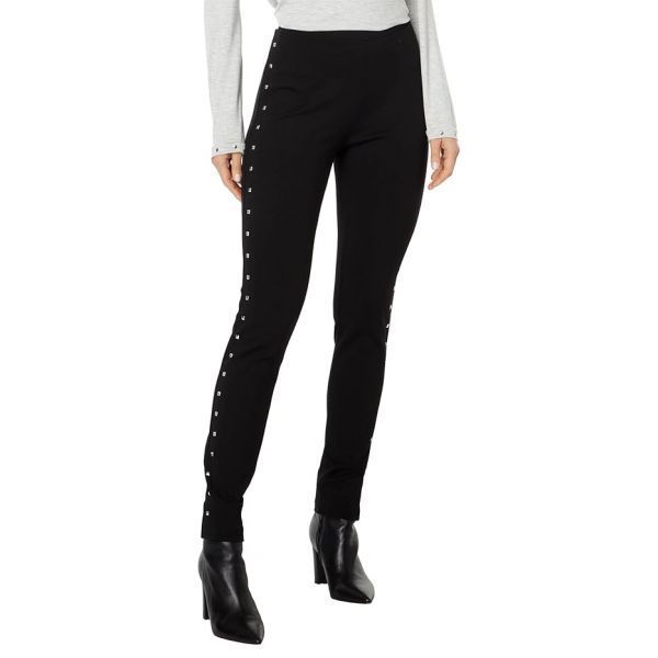 빈스카뮤토-3905944 Vince Camuto Studded Crepe Ponte Leggings