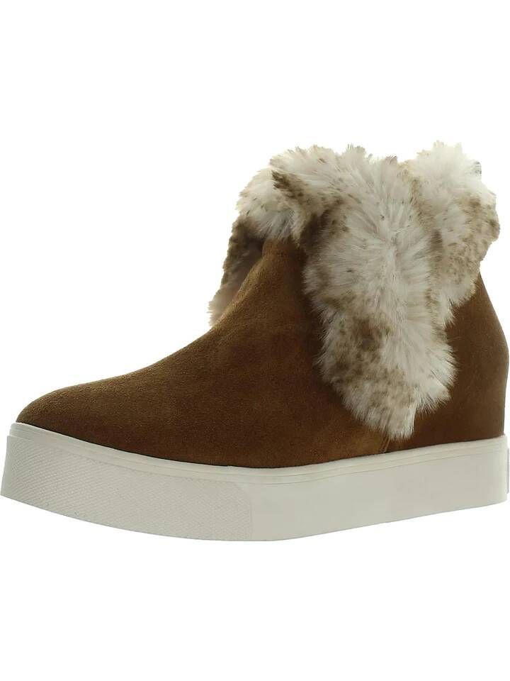 Womens faux fur cheap lined ankle boots