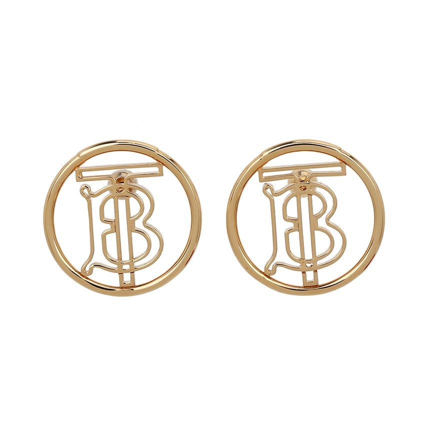 Burberry Gold Monogram TB Earrings 66954688 | eBay