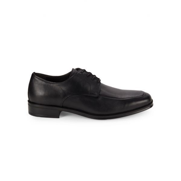 4106284 Bruno Magli Pio Apron Toe Derby Shoes BLACK