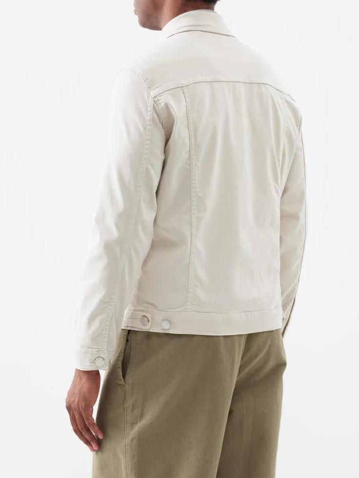 Summer cotton and linen-blend twill jacket