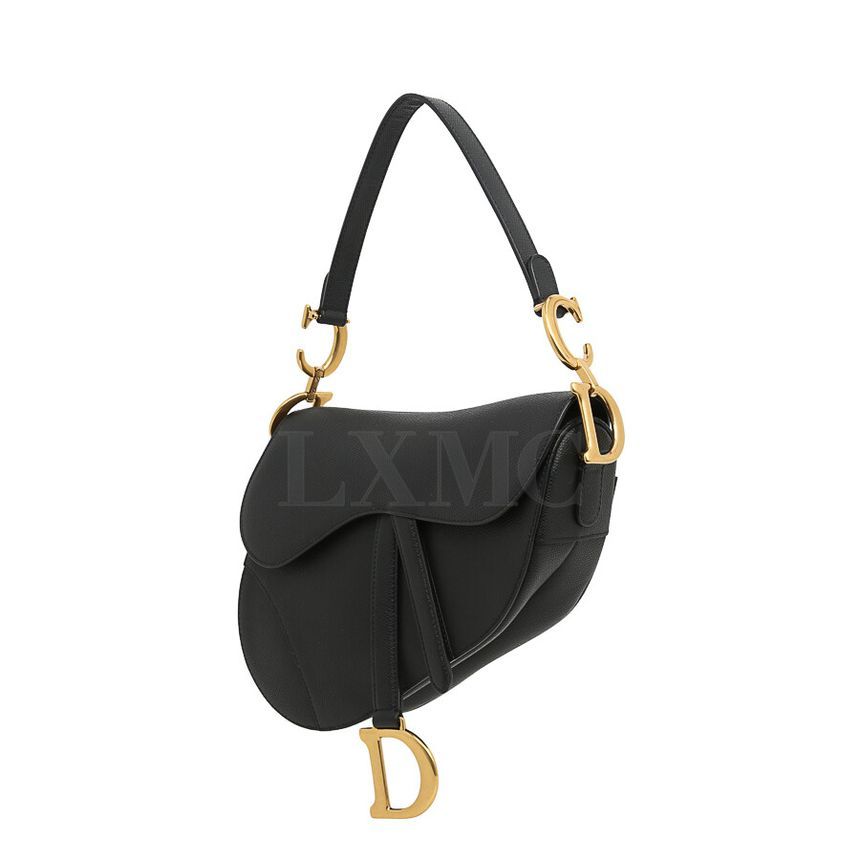 Dior Saddle Shoulder Bag Black Flap Mini Bag M0446CW