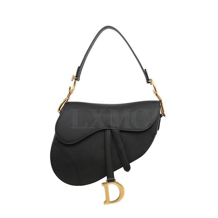 Dior Saddle Shoulder Bag Black Flap Mini Bag M0446CW