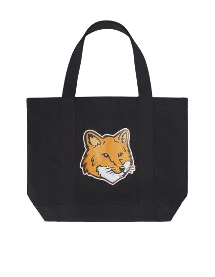 메종키츠네 블랙 폭스 헤드 토트 Black Fox Head Tote 에코백