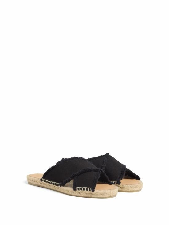 까스따네르 뮬 슬리퍼 PALMERA 001NEGRO