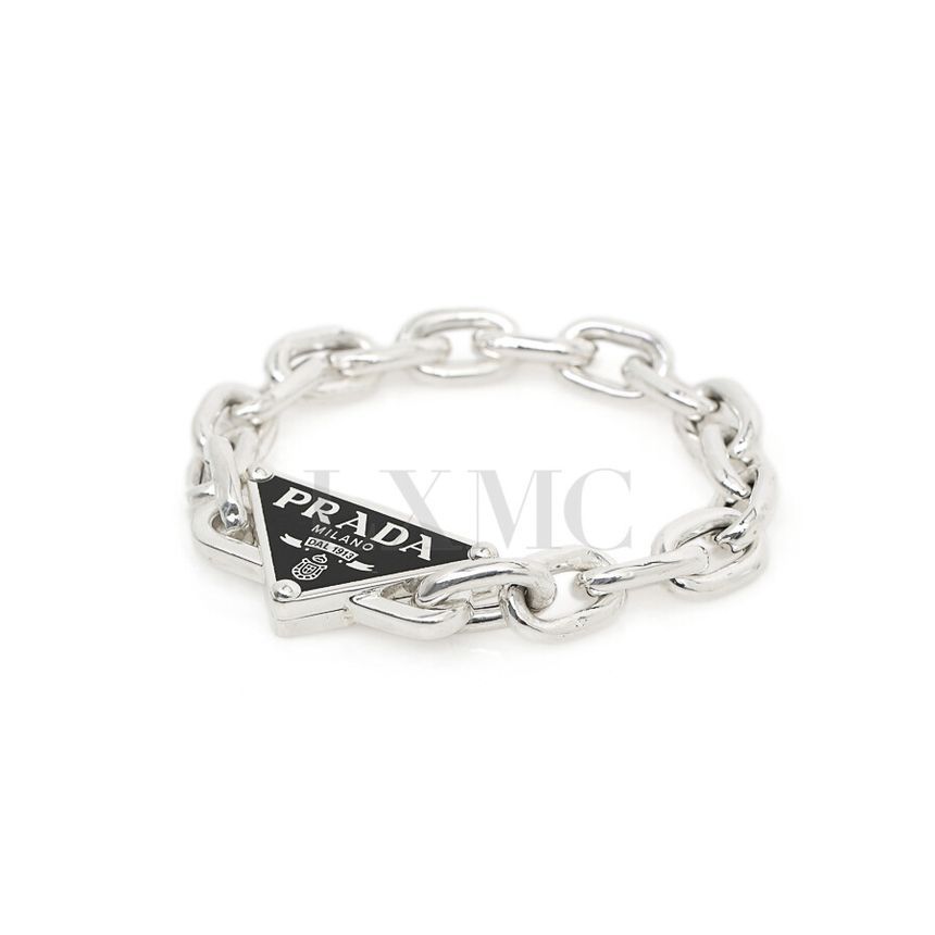 Prada Symbol Bracelet Triangle Logo Chain Bracelet 2JB303