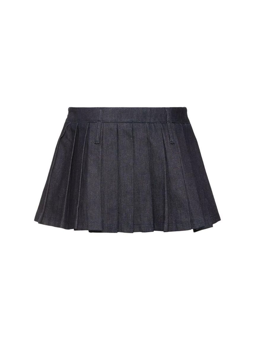 White Pleated Mini Skirt wholesale Ella