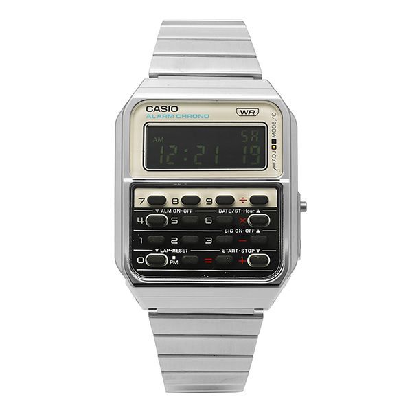 카시오(Casio) | 카시오 시계 CA-500WE-7BDF (CA-500WE-7B) 데이터뱅크 디지털 스퀘어 빈티지 메탈시계 남성시계 남자시계 | 트렌비
