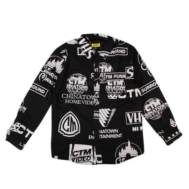 entertainment 로고 버튼다운 셔츠 - 멀티 entertainment Logo Button Down Shirt - Multi