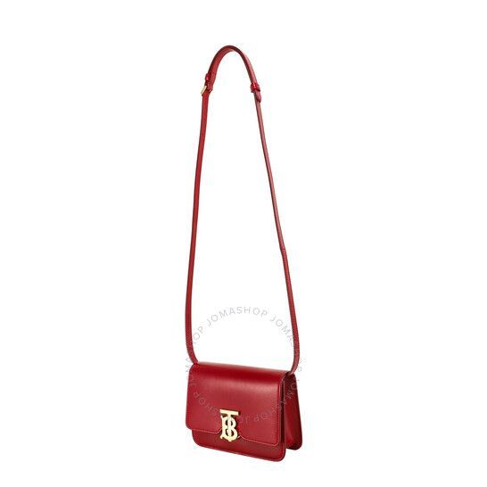다크 카민 미니 TB 가죽 크로스바디 Dark Carmine Mini TB Leather Crossbody