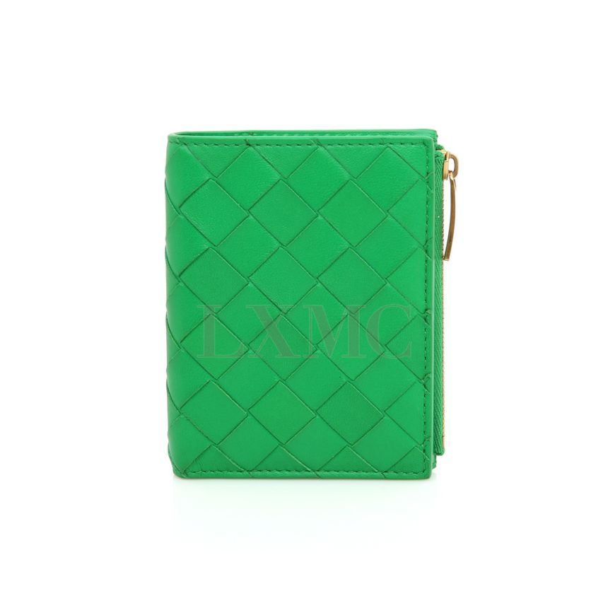 Bottega Veneta Intrecciato Zip-around Wallet Parakeet 667468