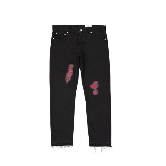 알렉산더 맥퀸 데님 팬츠 644907QRY61 1001 Black BLACK