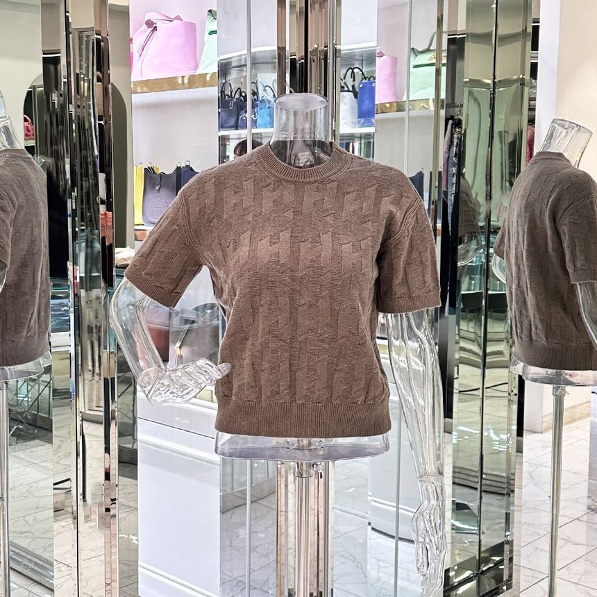 에르메스(Hermes) | 에르메스 Do Re Boucles 롱 슬리브 스웨터 여성 니트 H3H2619DA8238 | 트렌비