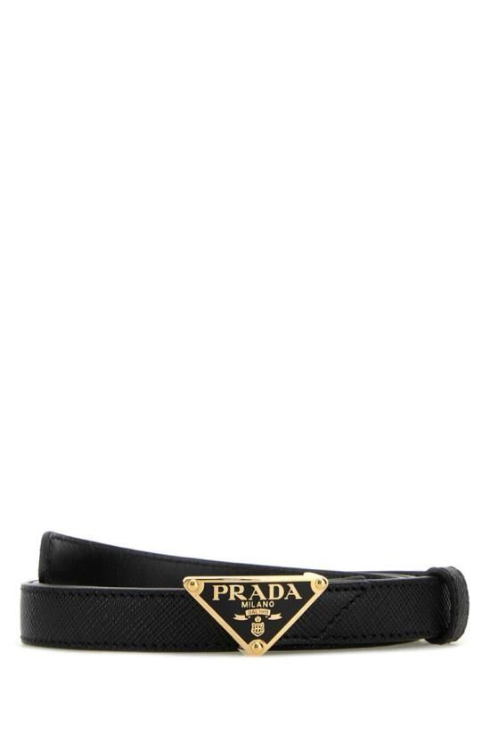프라다(Prada) | PRADA 블랙 사피아노 가죽 벨트 1CC618053 프라다(Prada) | PRADA 블랙 사피아노 가죽 벨트 1CC618053