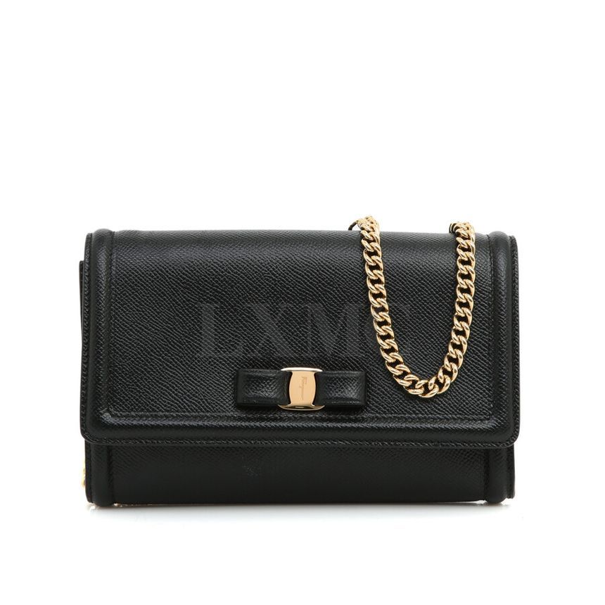 Salvatore Ferragamo Mini Bow Crossbody Bag Black 22C940