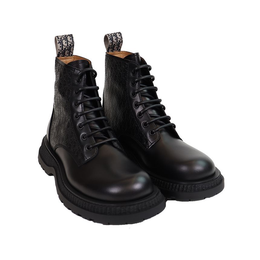 【DIOR】BUFFALO LACE-UP BOOTS Buy Dior Buffalo Lace Up Ankle Boot 'Dior Oblique Debossed