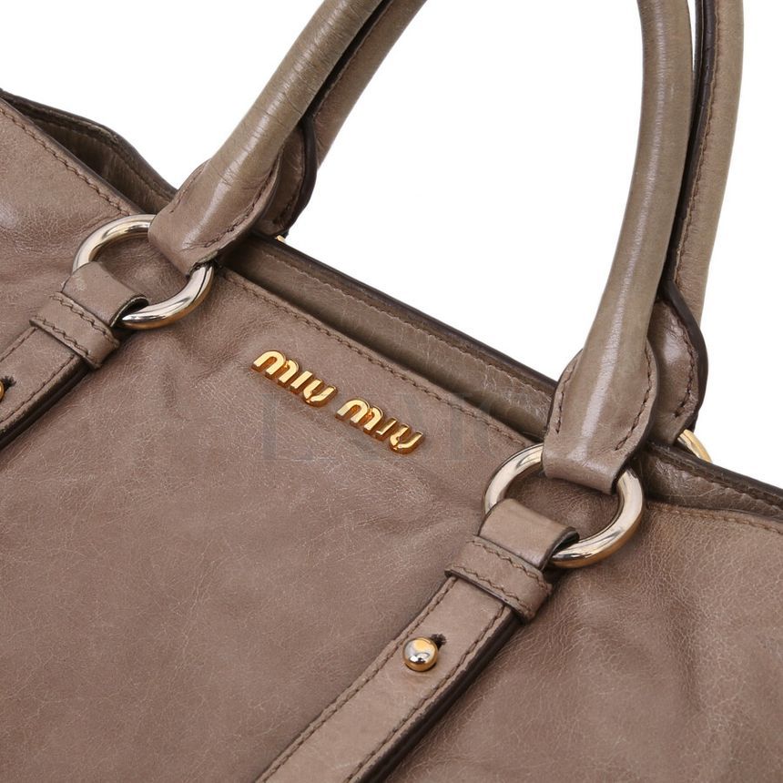 全国どこでも送料無料！ Shine Vitello Miu Miu Boston 103935463 RN1037 2WAY Shoulder バッグ