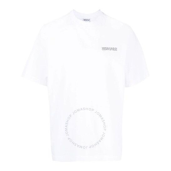 Marcel Burlon 로고 프린트 티셔츠 Marcel Burlon Logo Print T-Shirt