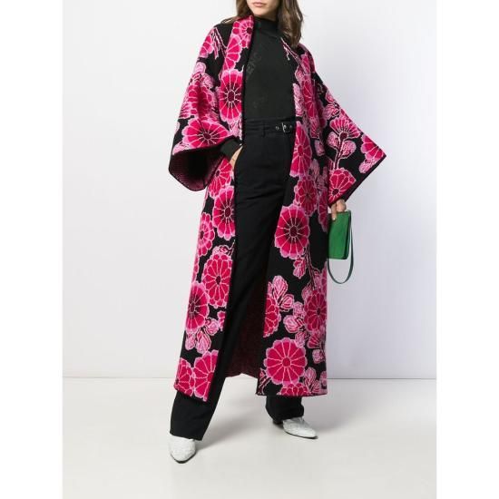 발렌시아가 코트 595099 T1540 8068 PINK BLACK
