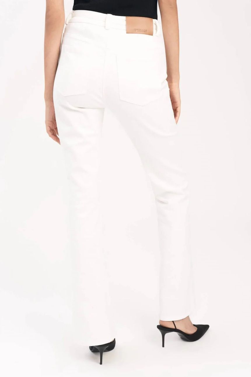 애스펜 하이웨이스트 플레어 팬츠 에크루 Aspen High Waisted Flare Pant In Ecru