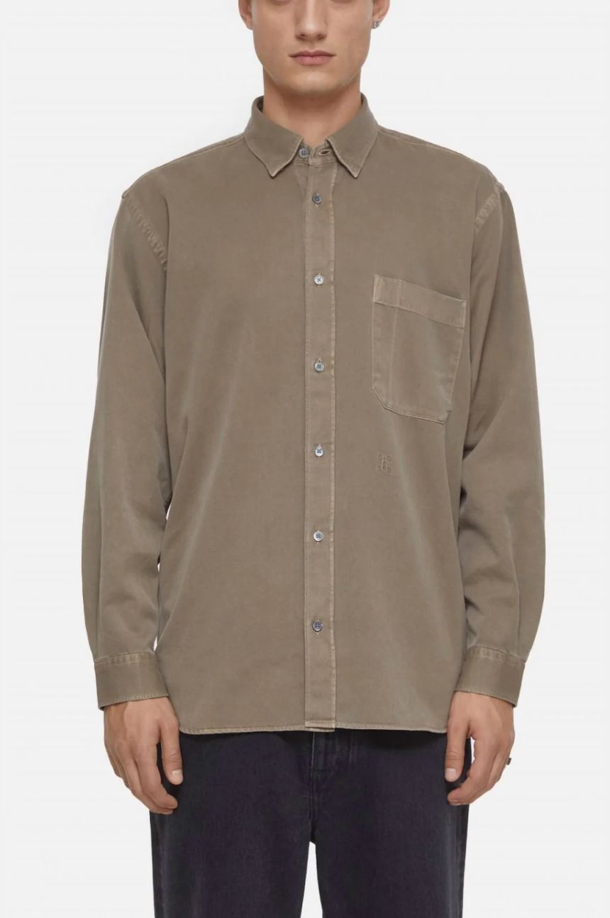 브라운 슈거 포멀 군용 셔츠 Formal Army Shirt In Brown Sugar
