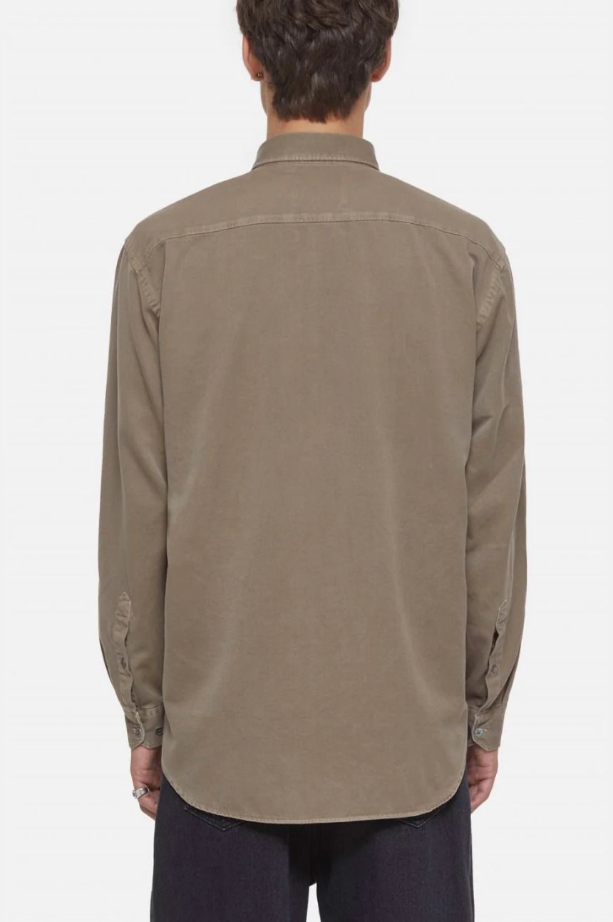브라운 슈거 포멀 군용 셔츠 Formal Army Shirt In Brown Sugar