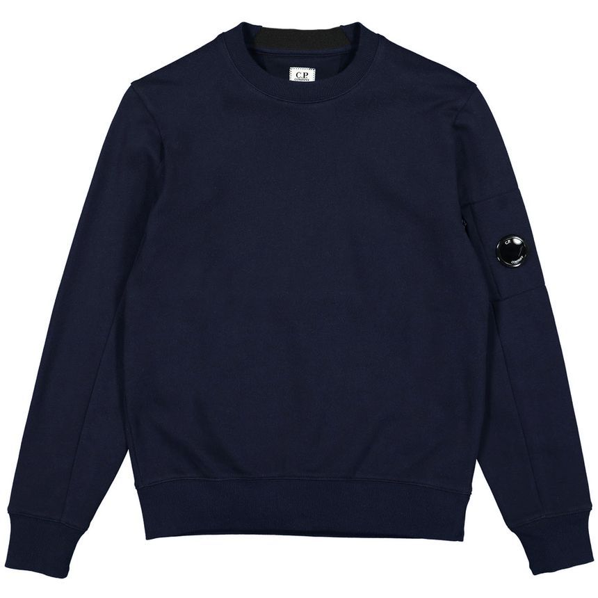 CP컴퍼니(CP Company) | 라이트 플리스 크루넥 맨투맨 블랙 | 트렌비