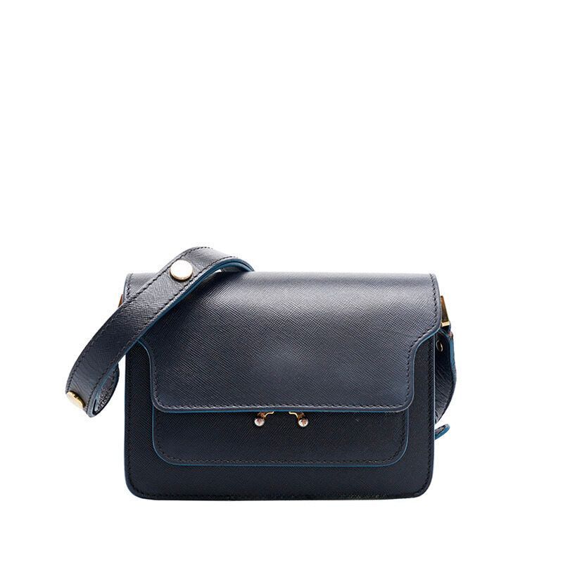 Marni Black Saffiano Trunk Mini Shoulder Bag 12345 115926736