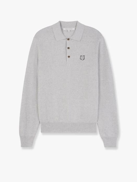 MAISON KITSUNE 메종키츠네 폴로 셔츠 긴팔 티 그레이 MM00211KT1036 NUGNES/MA/MAISON KITSUNE/AI2024
