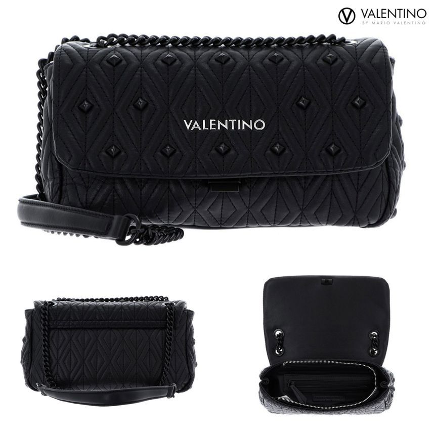 발렌티노 마리오 플랩백 조이아 체인 숄더백 VBS8AC09 NERO