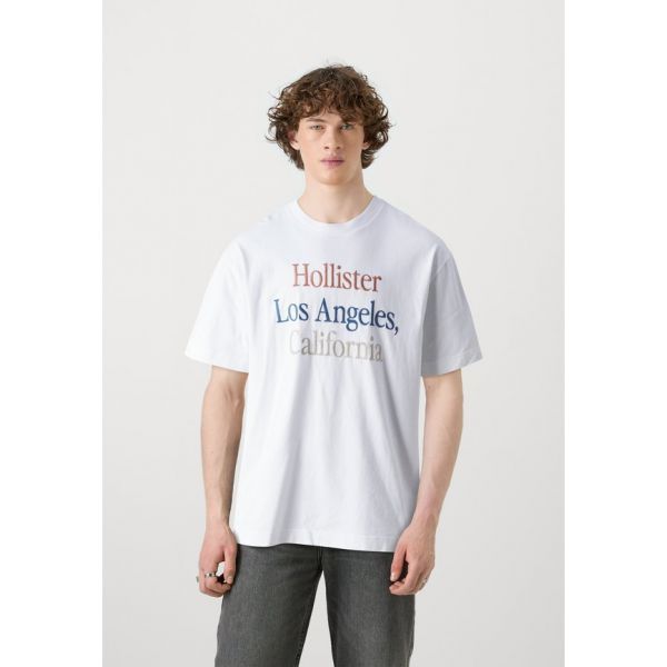 Hollister Co. 5566158 Hollister Co. BOXY FASHION LOGO Print T shirt brilliant white