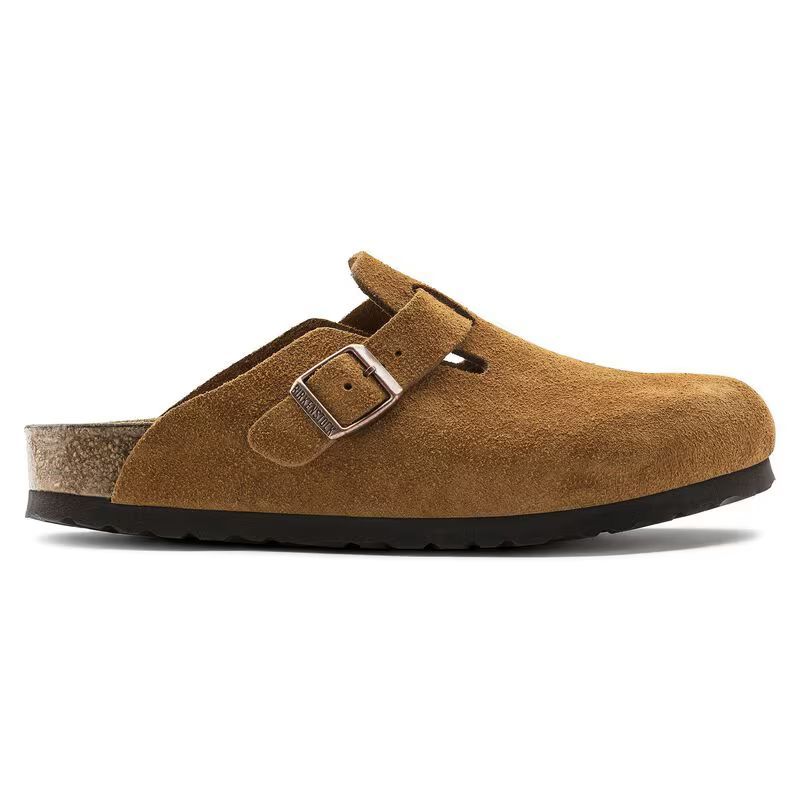 버켄스탁(Birkenstock) | 버켄스탁 보스턴 스웨이드 밍크 뮬 카멜 | 트렌비