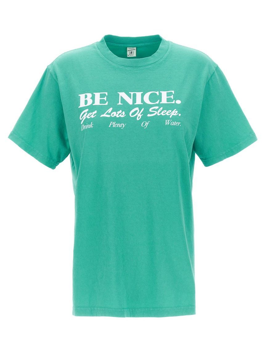 스포티앤리치 T shirt Be Nice Green TS858FTFADEDTEAL []