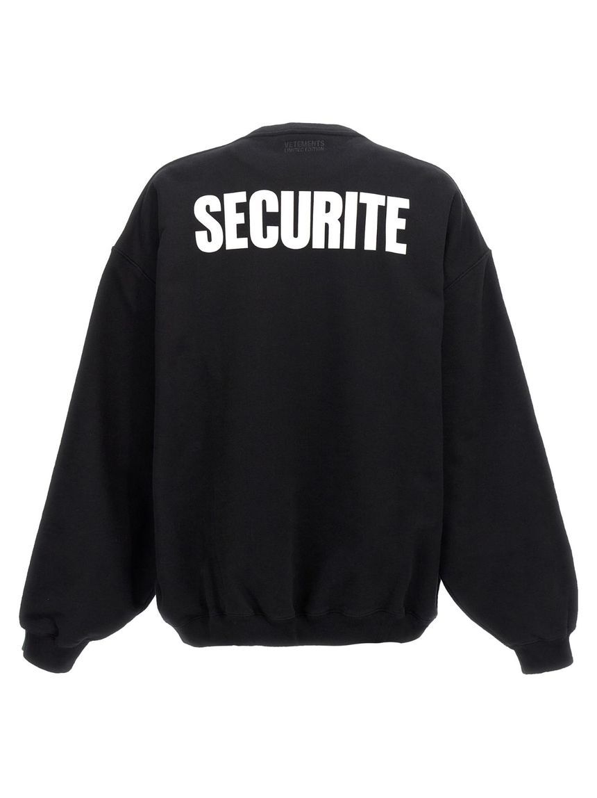 VETEMENTS 'Polizei/Securite' sweatshirt UA65CW423GPOLIZEIGREENBLACK