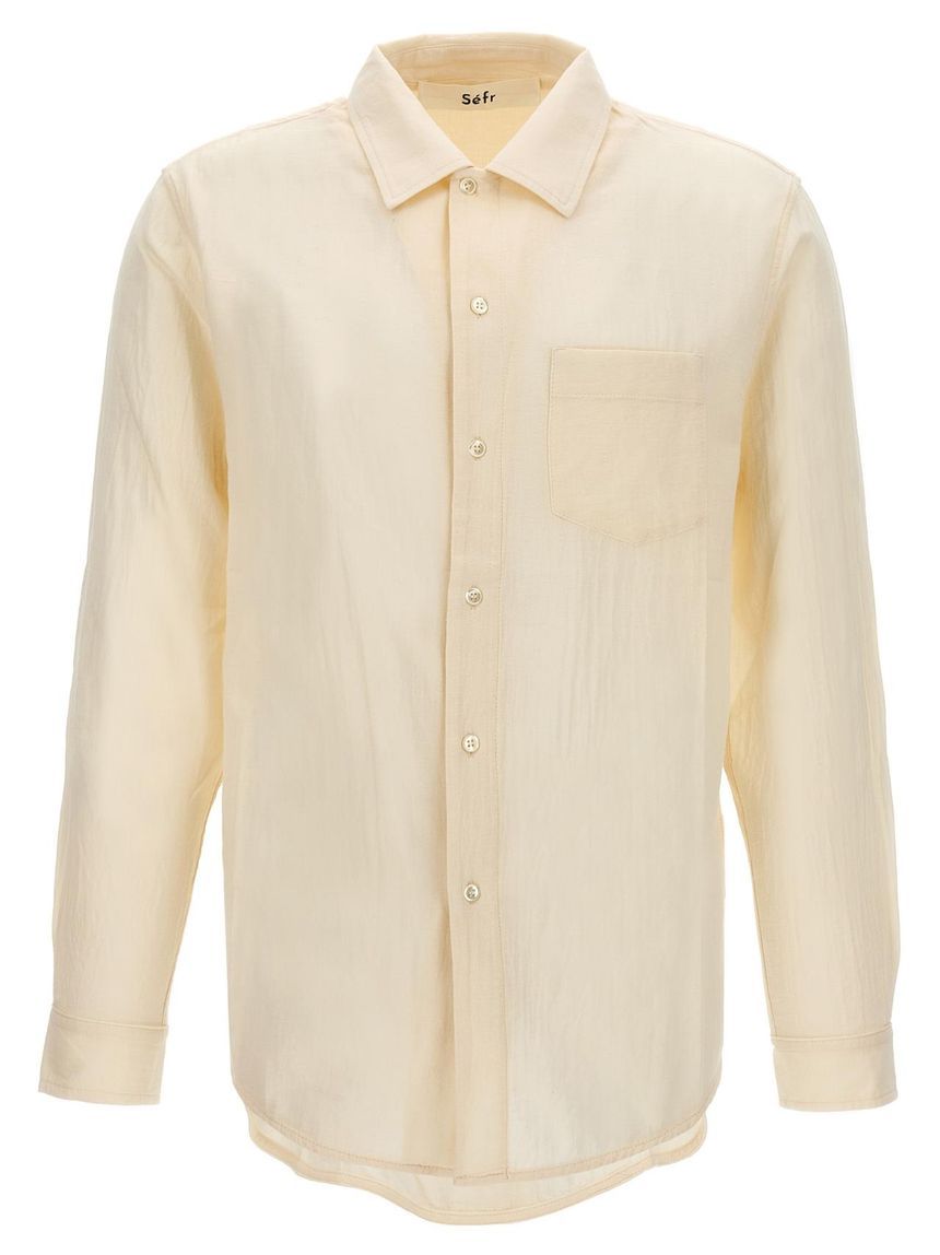 Sefr Leo shirt White FW23LEOVANILLAWHITE []