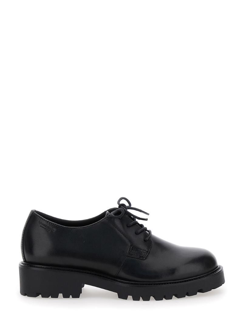 VAGABOND Black 'Kenova' Lace-up Derby Shoe in Leather Woman 524160120
