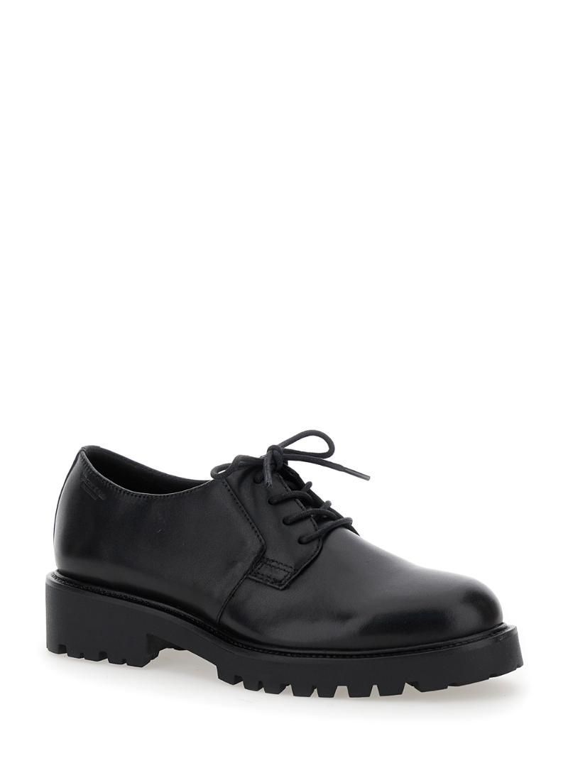 VAGABOND Black 'Kenova' Lace-up Derby Shoe in Leather Woman 524160120